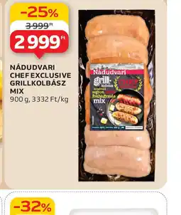 Auchan Nádudvari Chef Exclusive Grillkolbász Mix ajánlat