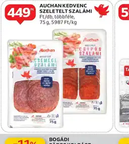 Auchan Auchankedvenc Szeletelt Szalámi ajánlat
