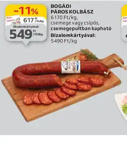 Auchan Bogádi Páros Kolbász ajánlat
