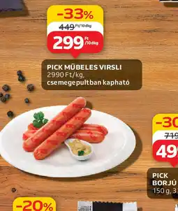 Auchan Pick műbeles virsli ajánlat