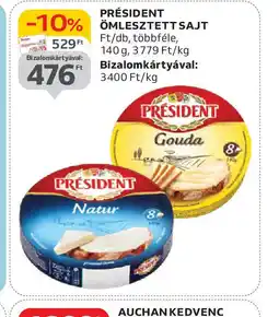 Auchan Président Ömlesztett Sajt ajánlat