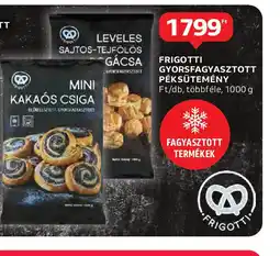 Auchan Frigotti Gyorsfagyasztott Péksütemény ajánlat