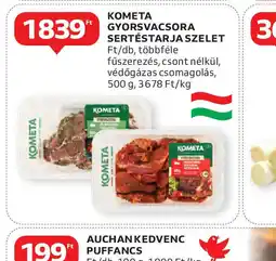 Auchan Kometa Gyorsvacsora Sertéstarjaszelet ajánlat