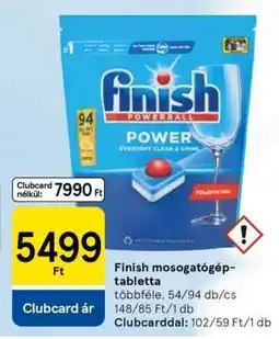 Tesco FINISH Mosogatógép-tabletta ajánlat
