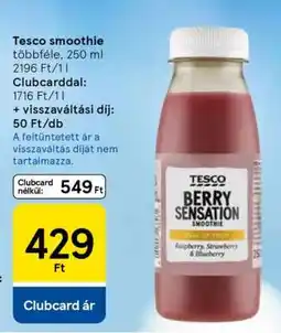 Tesco Tesco smoothie ajánlat