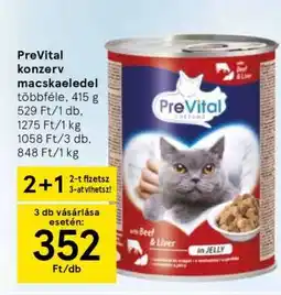 Tesco Prevital Konzerv Macskaeledel ajánlat