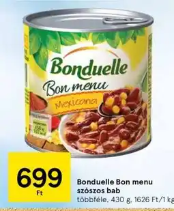Tesco Bonduelle Bon menu szószos bab ajánlat
