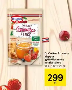 Tesco Dr.Oetker Expressz alappor gyümölcskeny készítéséhez ajánlat