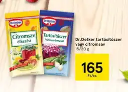 Tesco Dr. Oetker tartósítószer vagy citromsav ajánlat