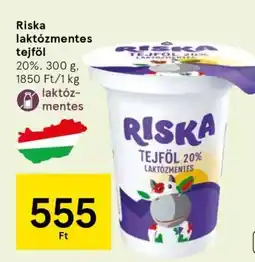 Tesco Riska Laktózmentes Tejföl ajánlat