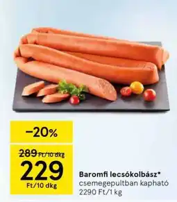 Tesco Baromfi lecsókolbász ajánlat