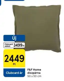 Tesco F&F Home díszpárna ajánlat