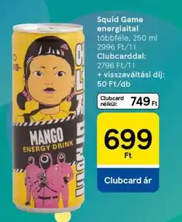 Tesco Squid Game Energiaital ajánlat