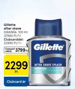 Tesco Gillette After Shave ajánlat