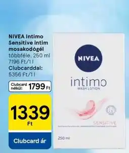 Tesco NIVEA Intimo Sensitive intim mosakodógél ajánlat