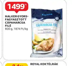 Auchan Halker Gyorsfagyasztott Cáhaharcsafilé ajánlat