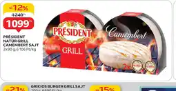 Auchan Président Natúr Grill Camembert Sajt ajánlat