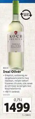 Lidl KOCH Irsai Olivér ajánlat
