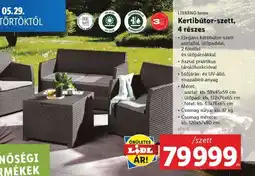 Lidl LIVARNO HOME Kertibútor-szett, 4 részes ajánlat