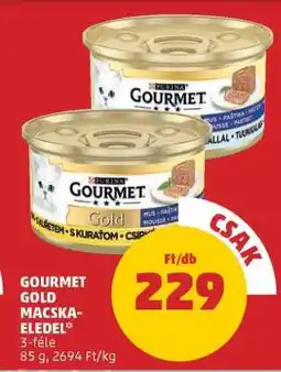 PENNY Gourmet Gold macskaeledel ajánlat