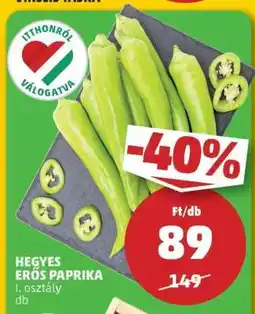 PENNY Hegyes erős paprika ajánlat