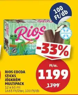 PENNY RIOS COCOA STICKS JÉGKRÉM MULTIPACK ajánlat