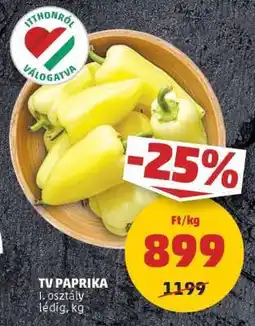 PENNY TV paprika ajánlat