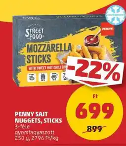 PENNY PENNY SAJT NUGGETS, STICKS ajánlat