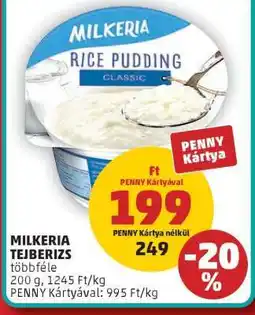 PENNY Milkeria Tejberizs ajánlat