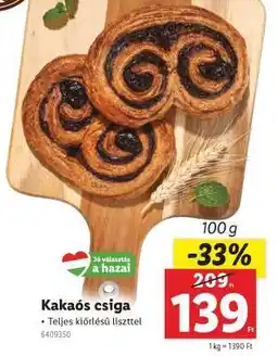 Lidl Kakaós csiga ajánlat
