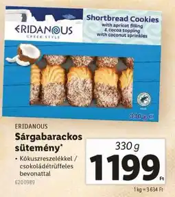 Lidl ERIDANOUS Sárgabarackos sütemény ajánlat