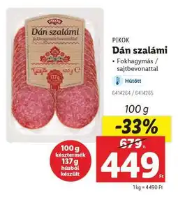 Lidl Dán szalámi ajánlat