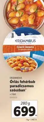 Lidl ERIDANOUS Óriás fehérbab paradicsomos szószban ajánlat