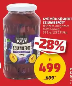 PENNY Gyümölcsöskert Szilvabefőtt ajánlat