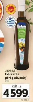 Lidl ERIDANOUS Extra szűz görög olívaolaj ajánlat