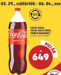 PENNY Coca Cola / Coca Cola Zero / Fanta narancs ajánlat