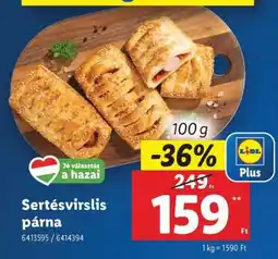 Lidl Sertésvirslis párna ajánlat
