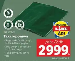 Lidl PARKSIDE Takaróponyva ajánlat