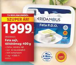 Lidl ERIDANOUS Feta sajt ajánlat