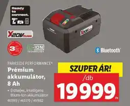 Lidl PARKSIDE PERFORMANCE Prémium akkumulátor, 8 Ah ajánlat