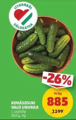 PENNY Kovászolni való uborka ajánlat