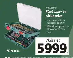Lidl PARKSIDE Fúró- és bitkészlet ajánlat
