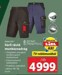 Lidl PARKSIDE Férfi rövid munkásnadrág ajánlat