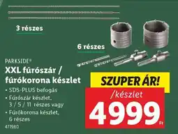 Lidl PARKSIDE XXL fúrószár / fúrómag készlet ajánlat