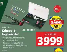 Lidl PARKSIDE Krimpelő-fogókészlet ajánlat