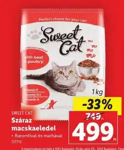 Lidl SWEET CAT Száraz macskaeledel ajánlat
