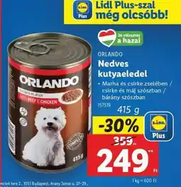 Lidl Orlando Nedves kutyaeledel ajánlat