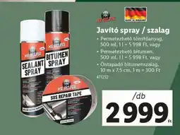 Lidl Javító spray / szalag ajánlat