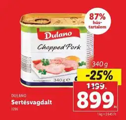 Lidl Dulano Sertésvagdalt ajánlat
