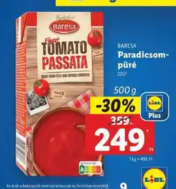 Lidl BARESA Paradicsompüré ajánlat